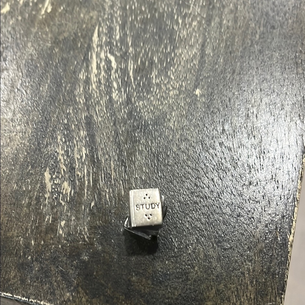 Pandora 'STUDY' stack of books charm